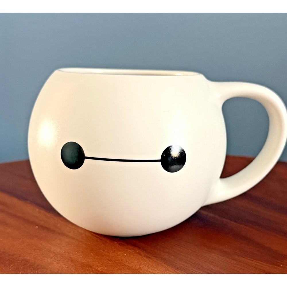 Big Hero 6 Baymax‎ Official Disney Parks White Ceramic  20 fl oz Coffee Mood Mug